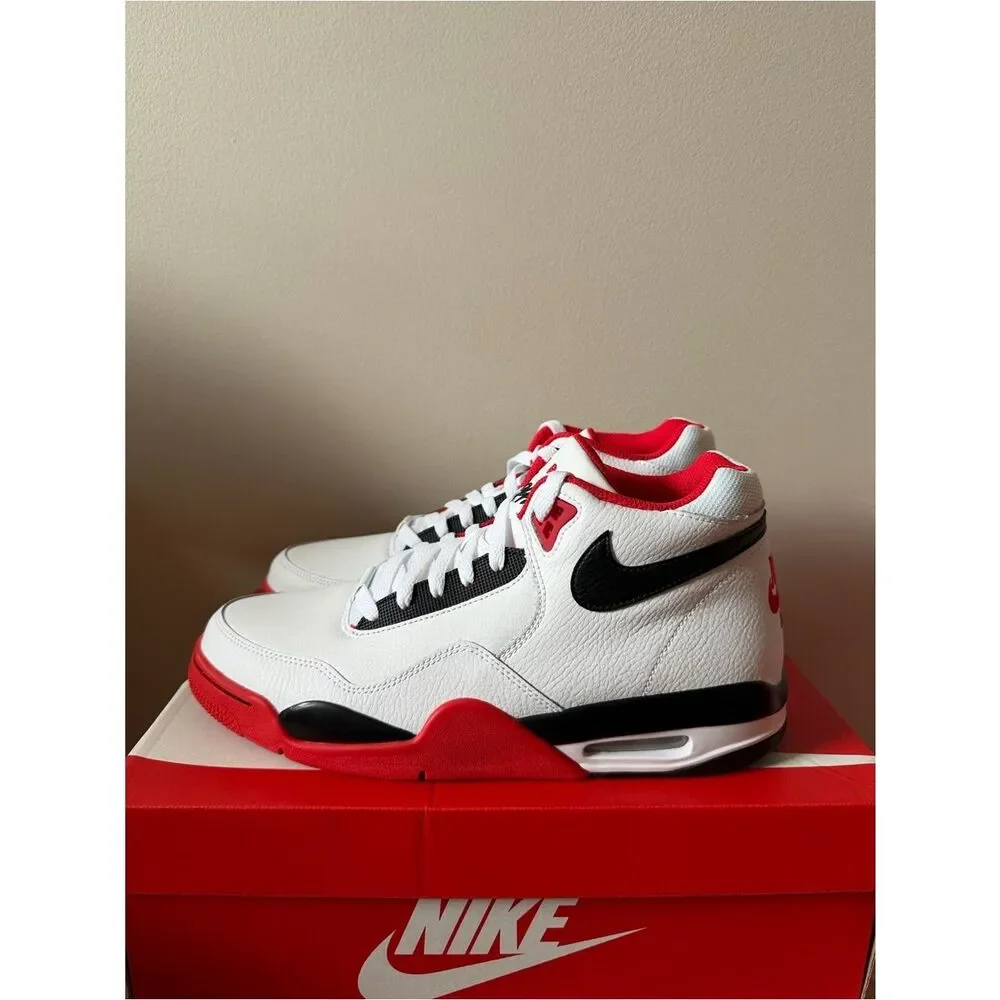 Nike Flight Legacy White University Red BQ4212-100 Men’s Size 11